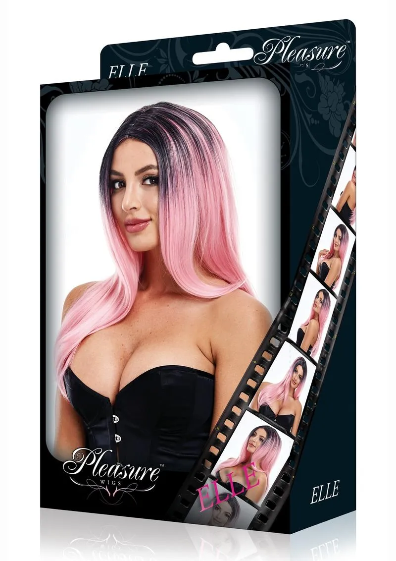 Pleasure Wigs Elle parrucca rosa nero look grunge