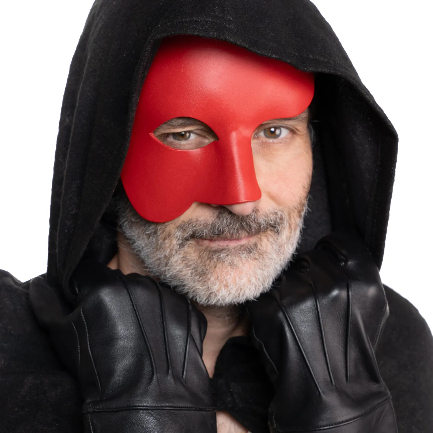 Altenburg Phantom maschera veneziana pelle rossa