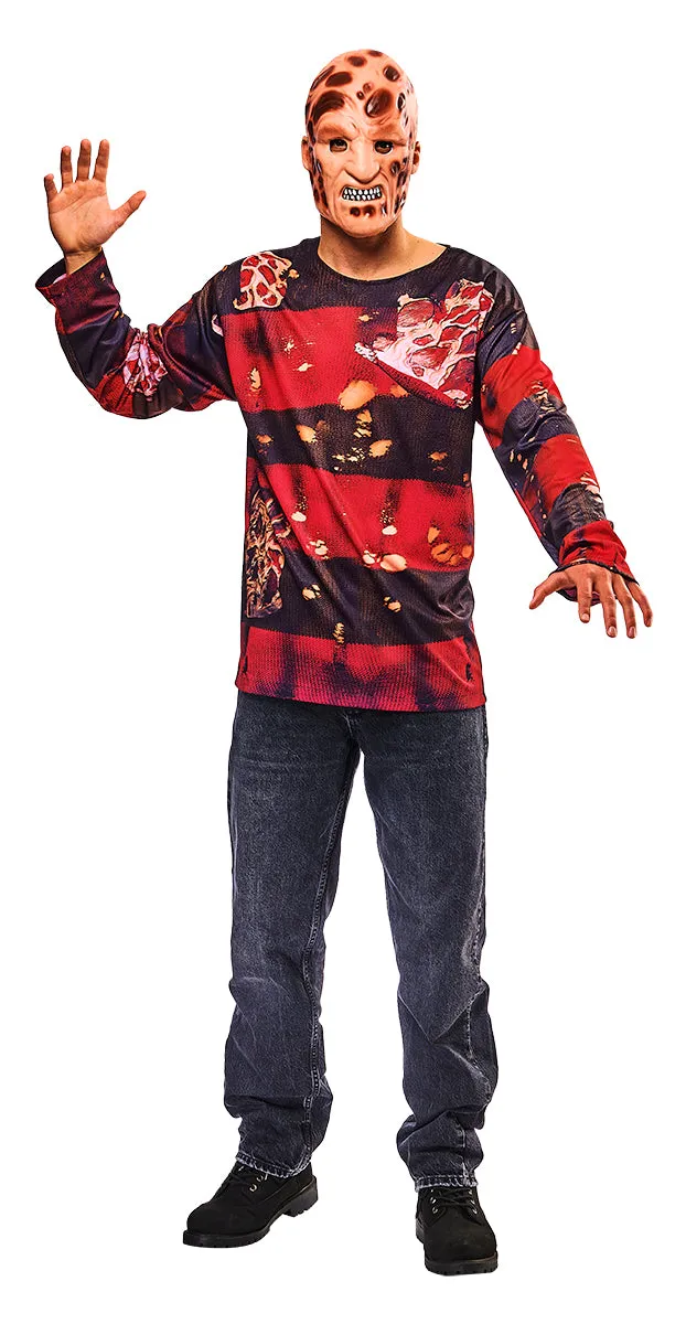 Rubies Freddy Krueger Opp costume adulto OS maglia horror Halloween