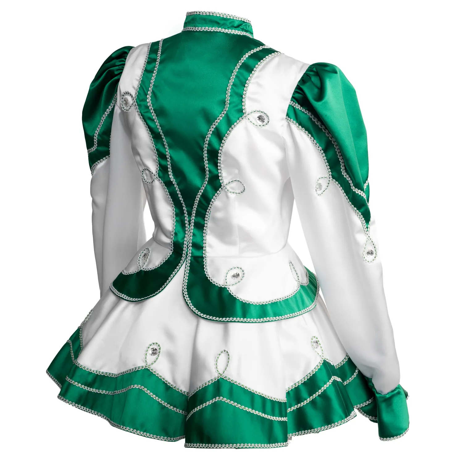 Altenburg guardia bianco verde abito majorette pietre