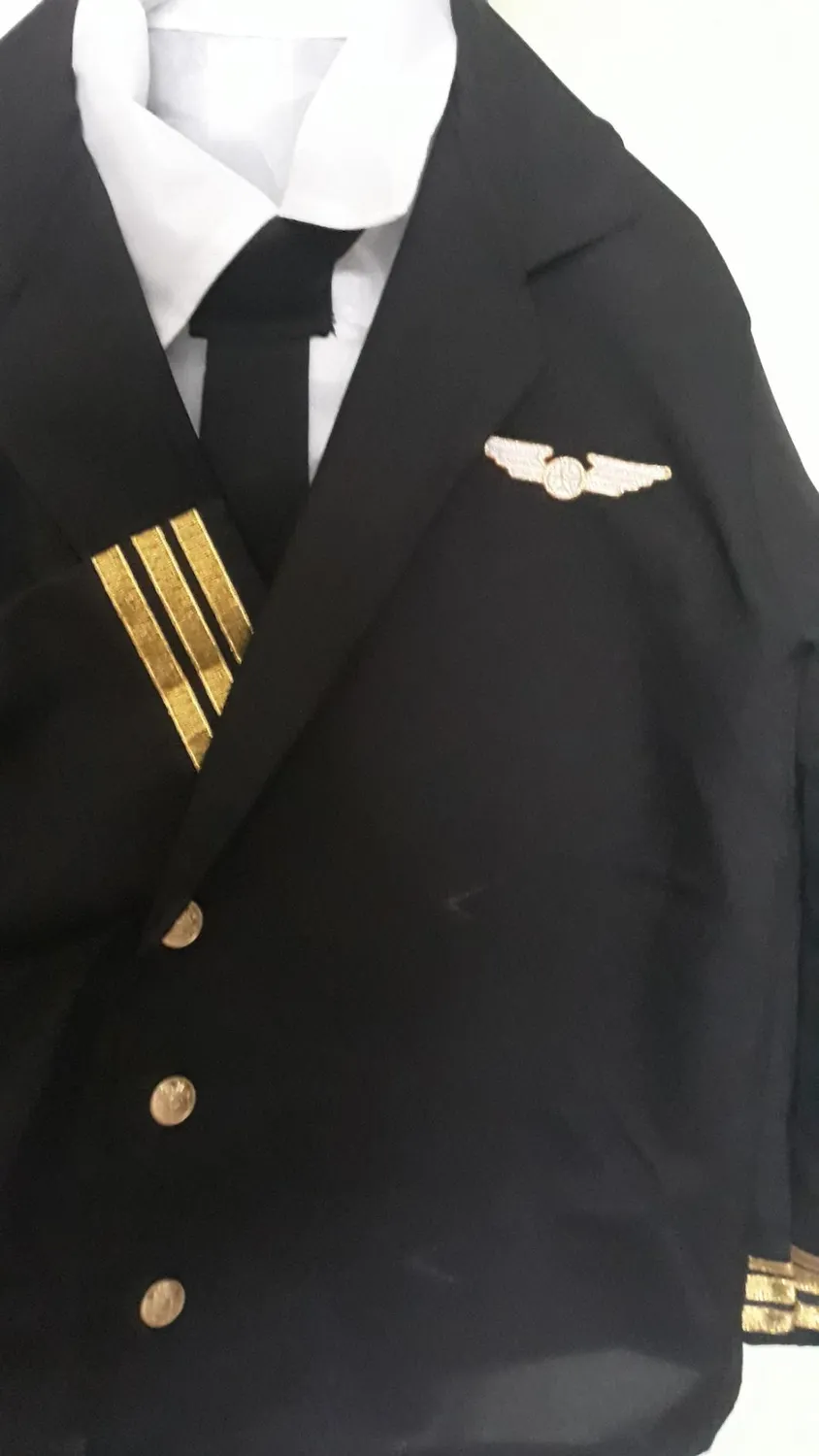 Dress Up America Pilot Costume Bambino 8-10 Anni Giacca Cappello