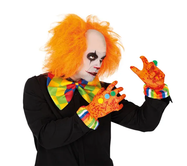Rubies Clown Sanguinario guanti insanguinati