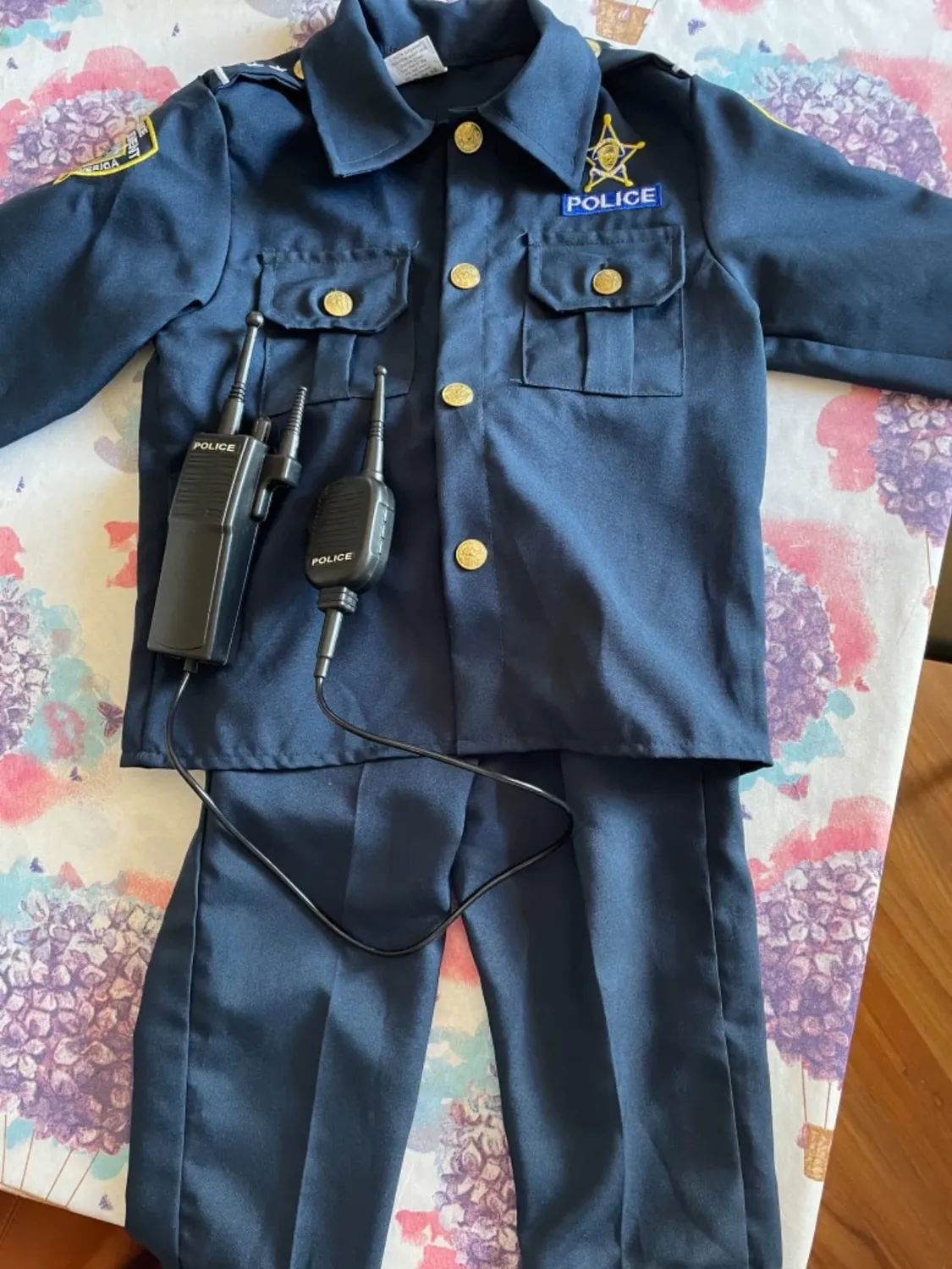 Dress Up America Costume Poliziotto Bambino 3-4 Anni Set Completo