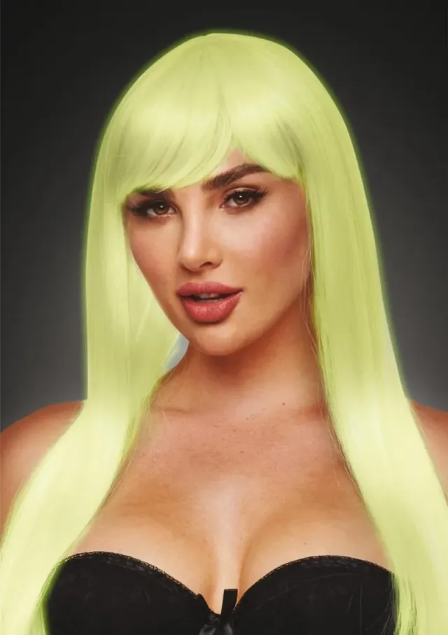 Pleasure Wigs Amber parrucca fosforescente glow bianco