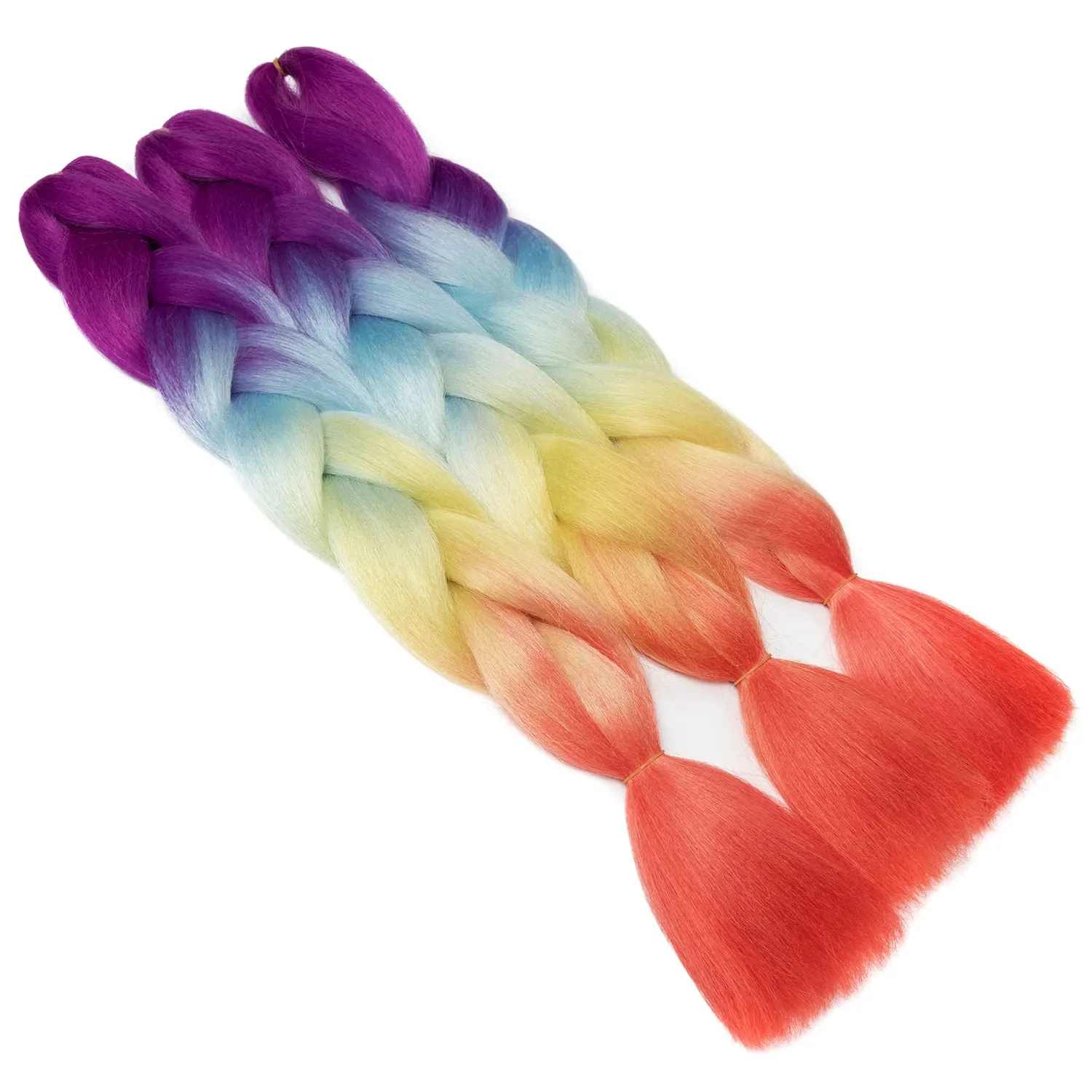 Gairyan Jumbo Braids 24 extension treccine ombre multicolor