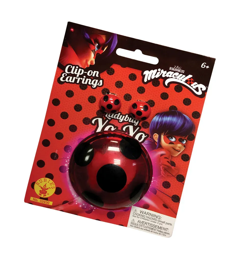Rubies Ladybug Set Yo-Yo Orecchini Bambina OS