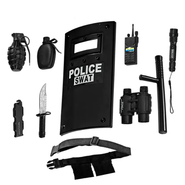 Dress Up America Polizia Set Accessori SWAT Bambino 10 Pezzi