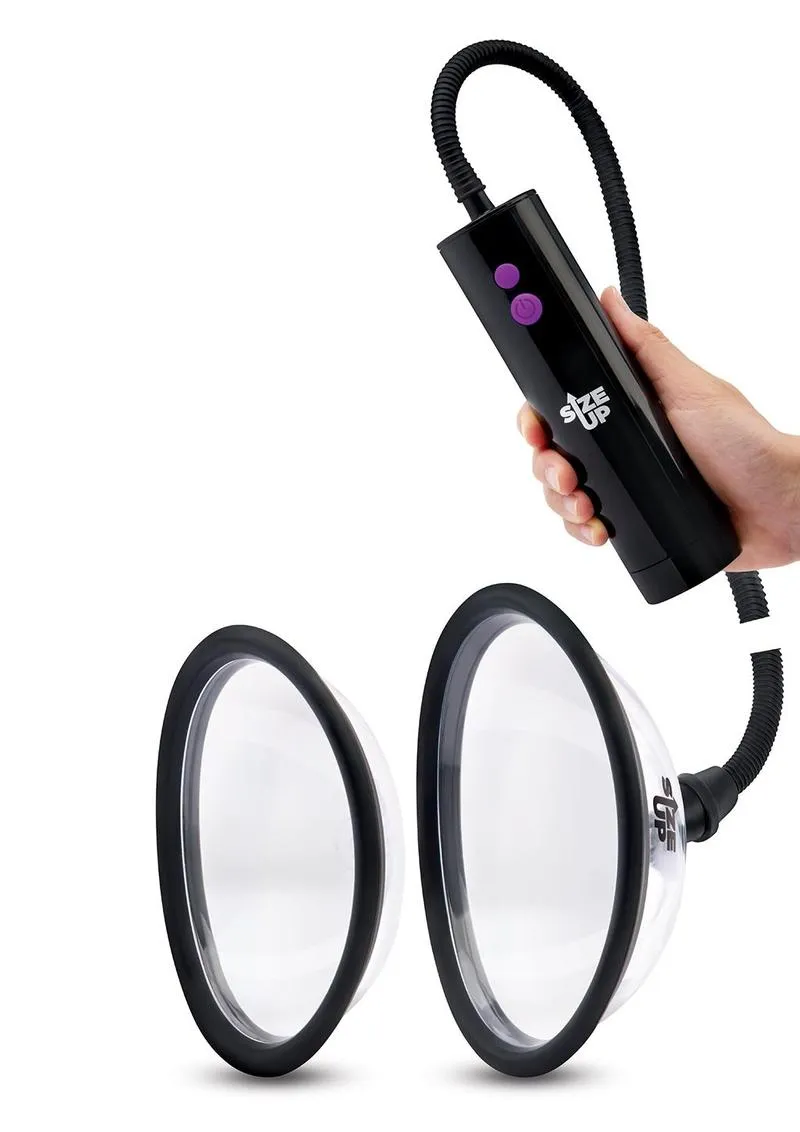 Size Up pompa vaginale ricaricabile con 2 campane 10 e 13 cm