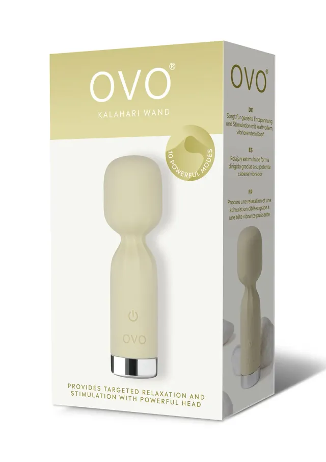 OVO Earth Kalahari Wand massaggiatore giallo ricaricabile