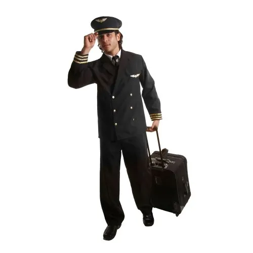 Dress Up America Costume Pilota Adulto Divisa Capitano Uomo XXL