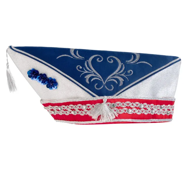 Altenburg barchetta carnevale blu argento ricamata
