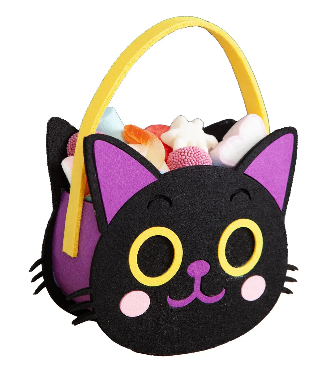 Rubies Gattino Nero borsetta feltro 16x19 cm dolcetti