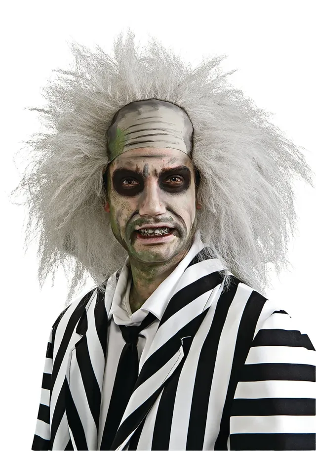 Rubies Beetlejuice Parrucca Grigia Taglia Unica Horror