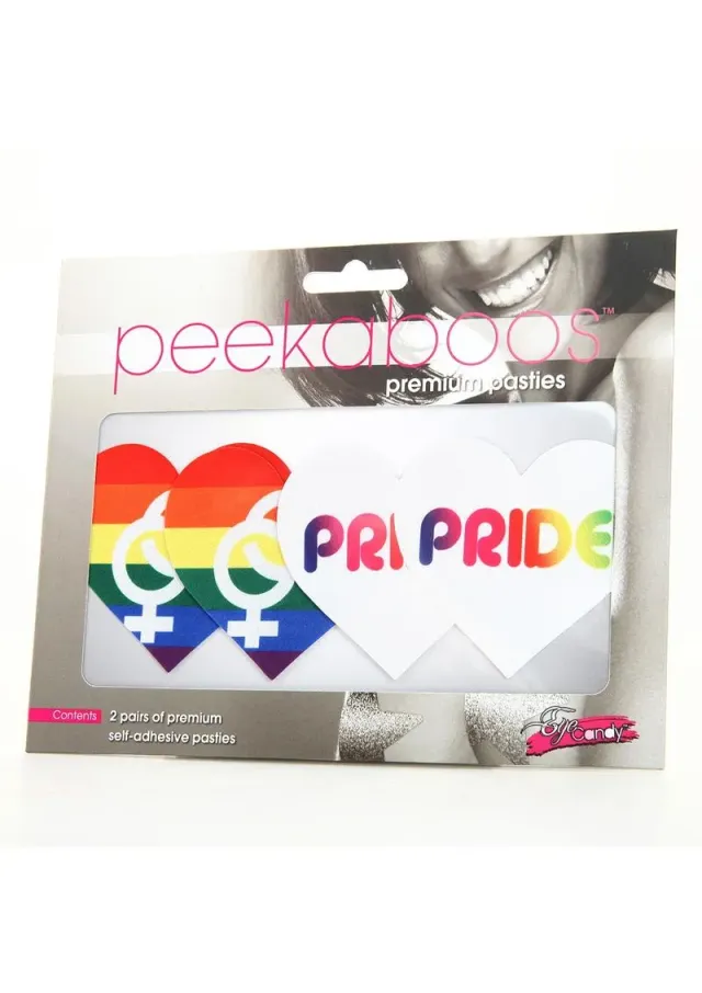 Peekaboos Pride Hearts Copricapezzoli 2 Paia