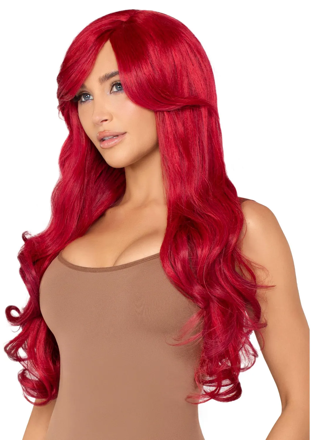 Leg Avenue Long Wavy Wig parrucca rossa lunga mossa