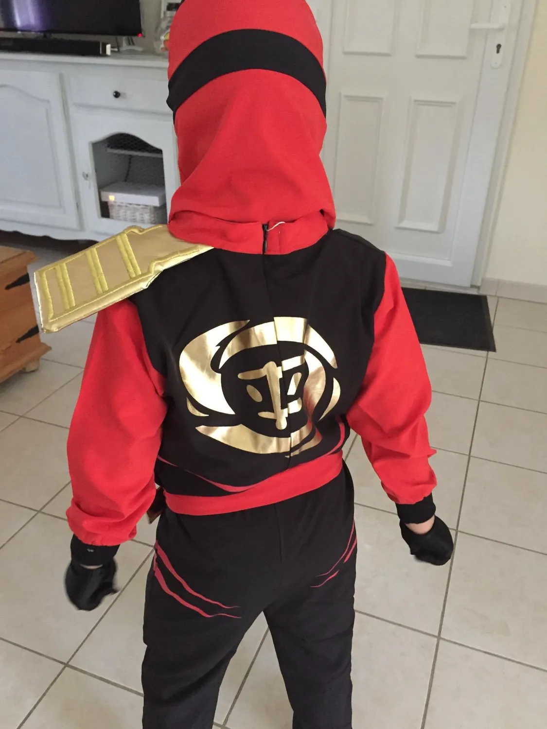 Katara 1771 Costume Ninja Verde Bambino M 6-8 Anni