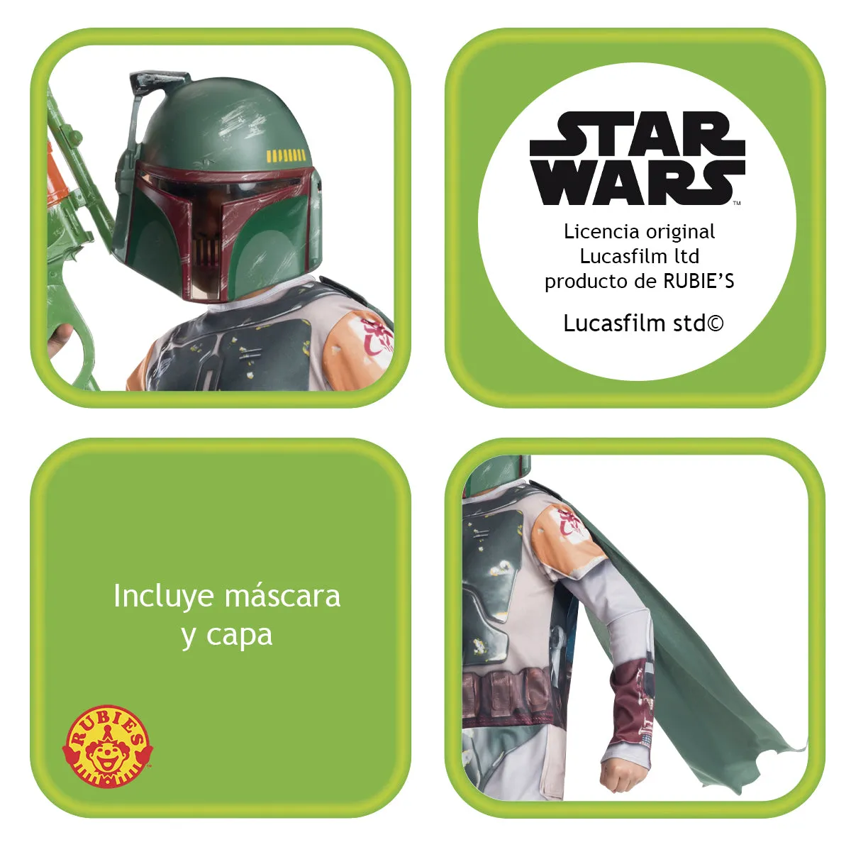 Rubies Boba Fett Classic costume bambino taglia M armatura