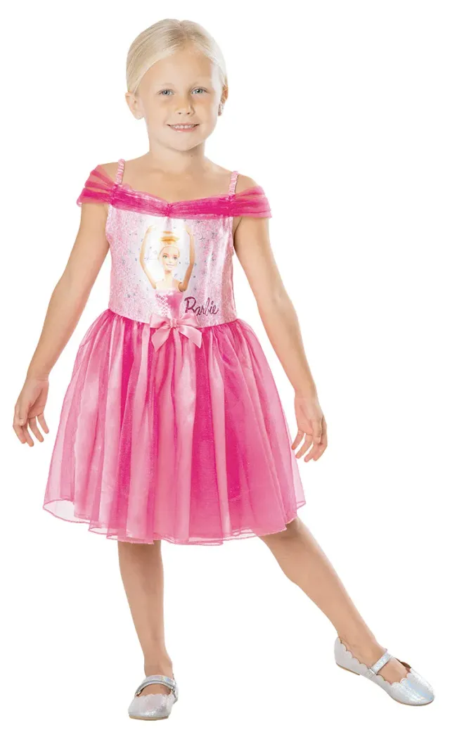 Rubies Barbie Ballerina costume bambina M tutu rosa