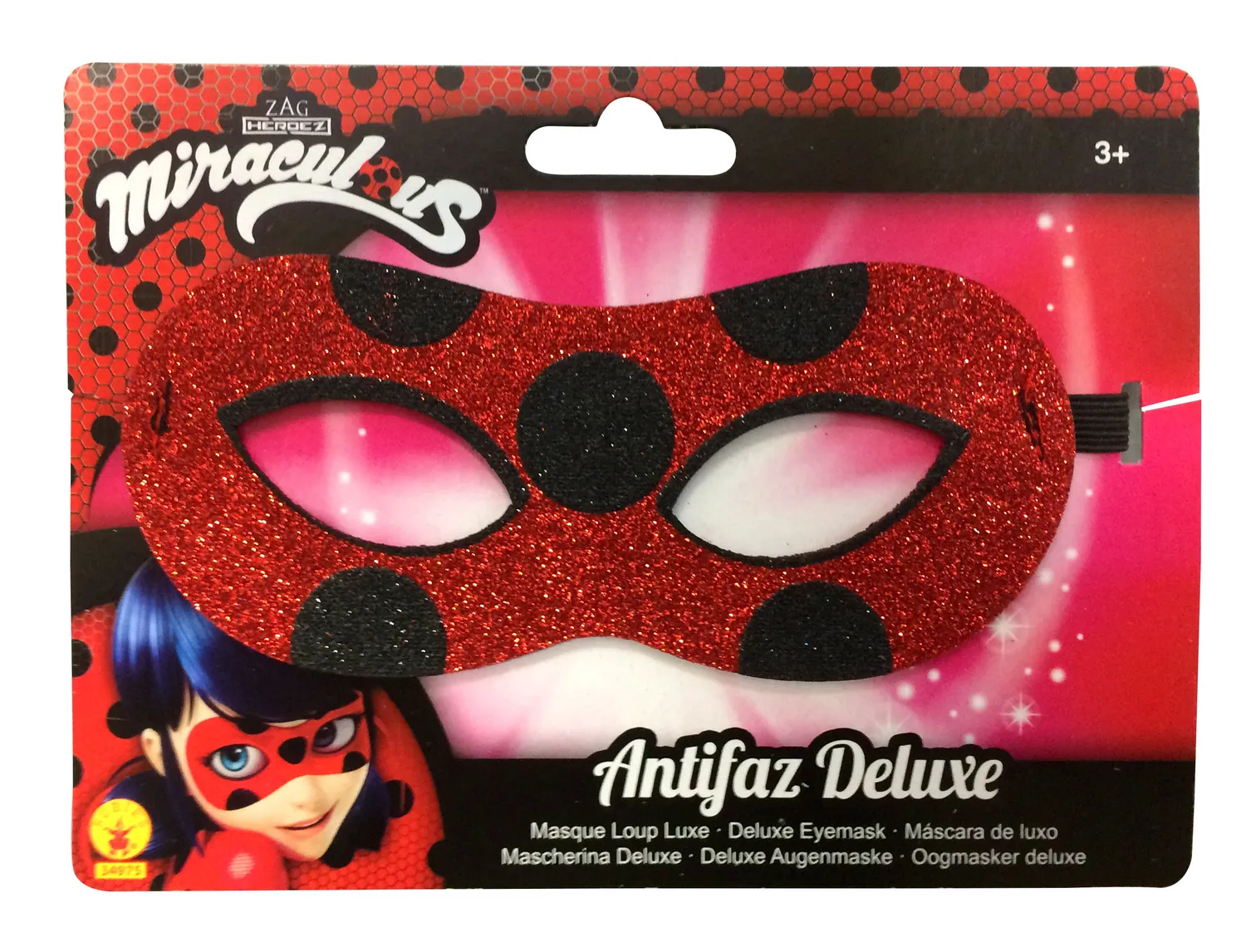 Rubies Miraculous Maschera Bambina Ladybug OS Rossa