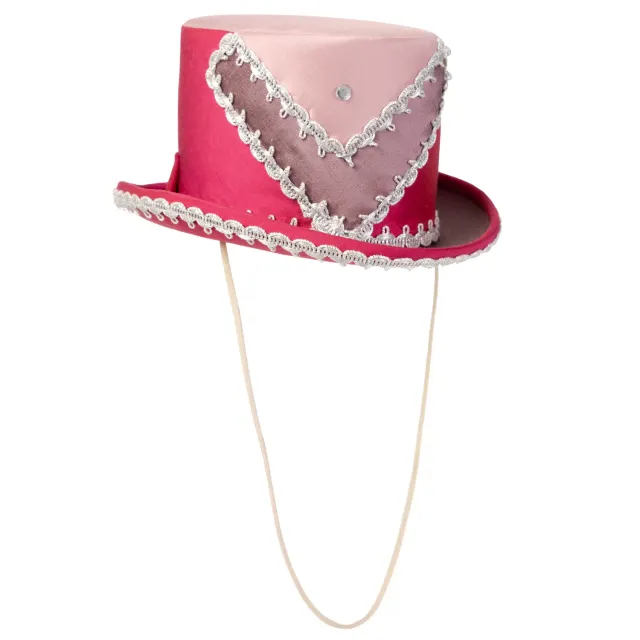 Altenburg Mini cilindro rosa dupioni seta con elastico