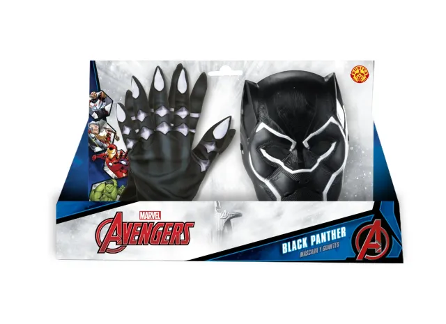 Rubies Black Panther set accessori bambino OS maschera