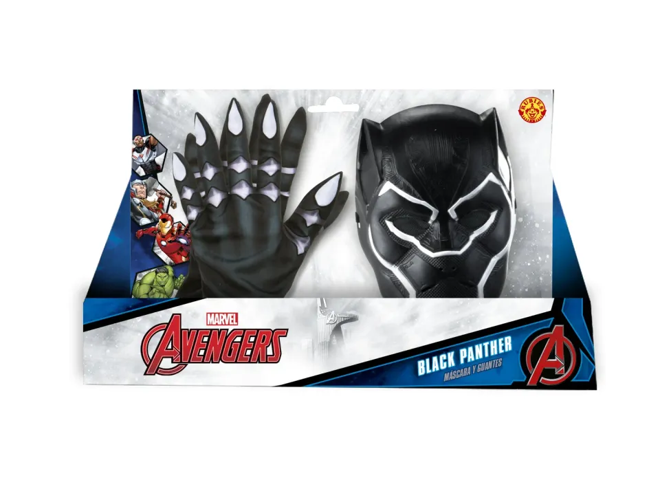 Rubies Black Panther set accessori bambino OS maschera