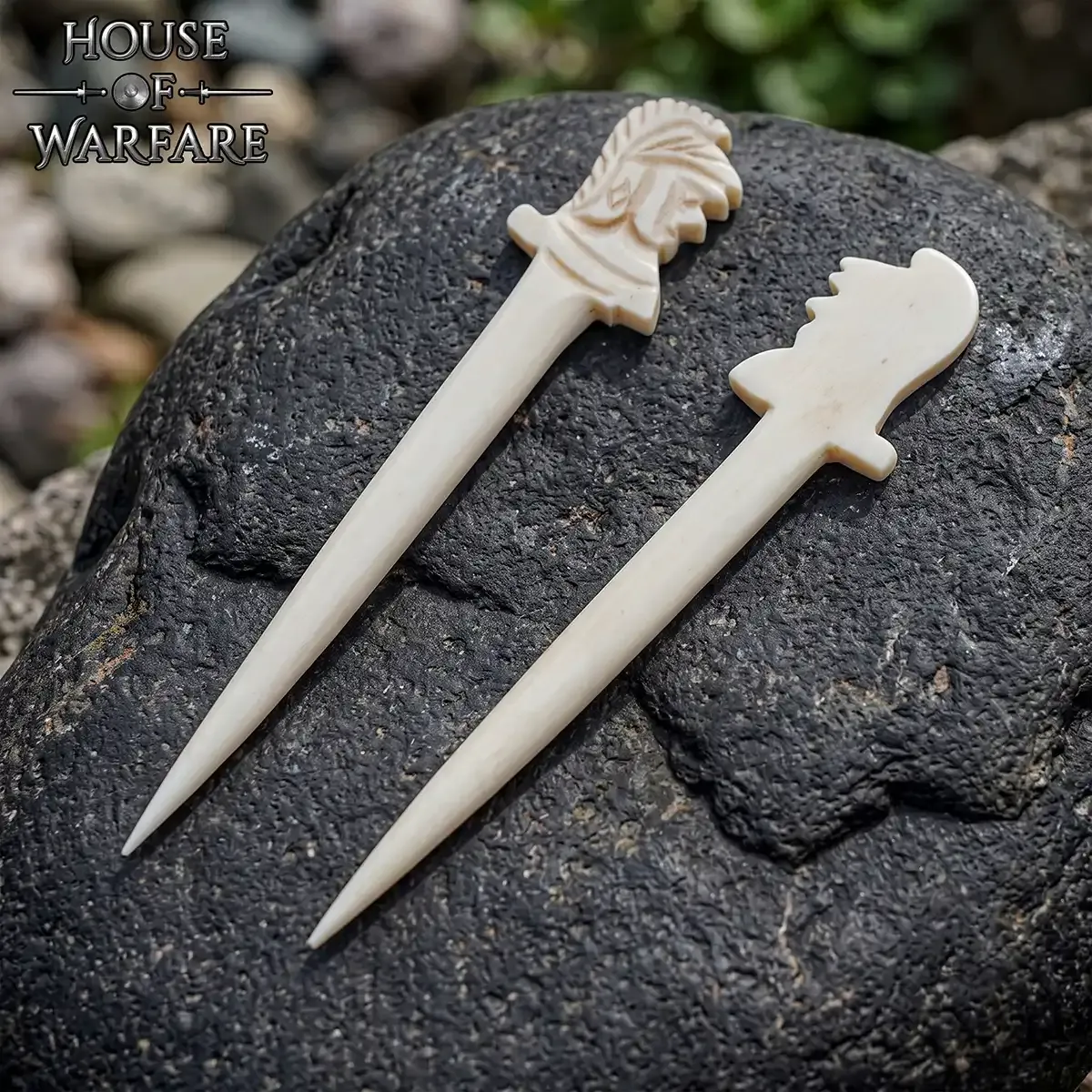 Medieworld Viking Bone Spilla mantello osso