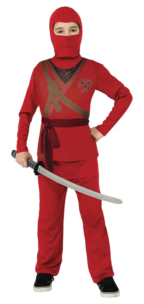 Rubies Skull Ninja Rosso costume bambino cintura
