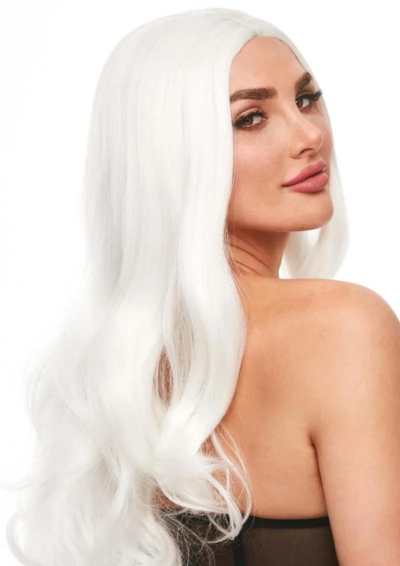 Pleasure Wigs Jessie parrucca bianca fosforescente glow