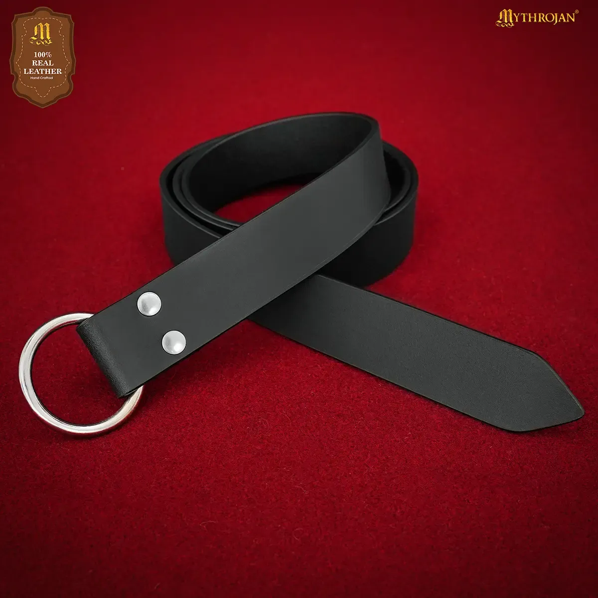Medieworld O Ring cintura in cuoio medievale
