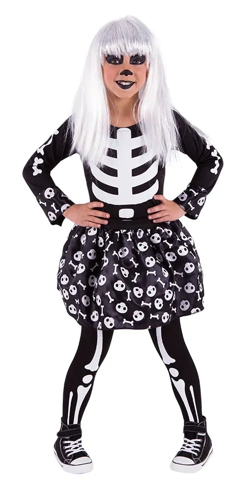 Rubies Skeletita costume bambina S fosforescente