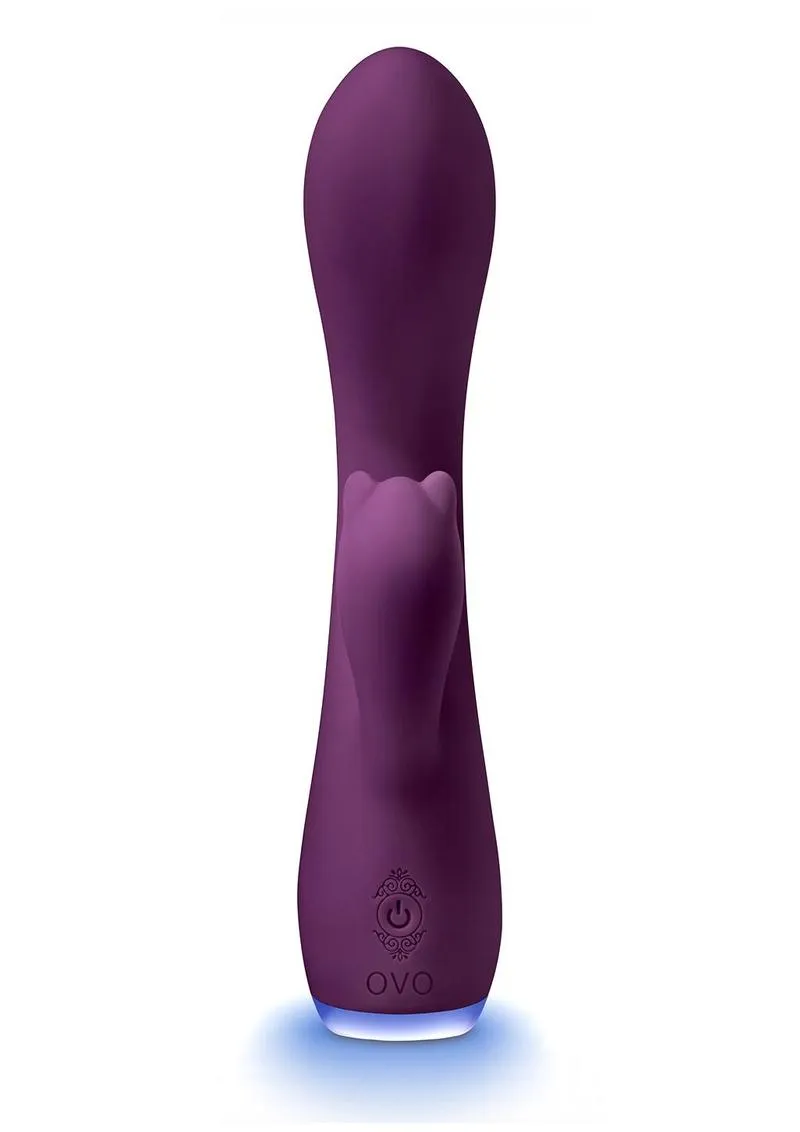 OVO Beacon Dual Stim vibratore rabbit viola ricaricabile