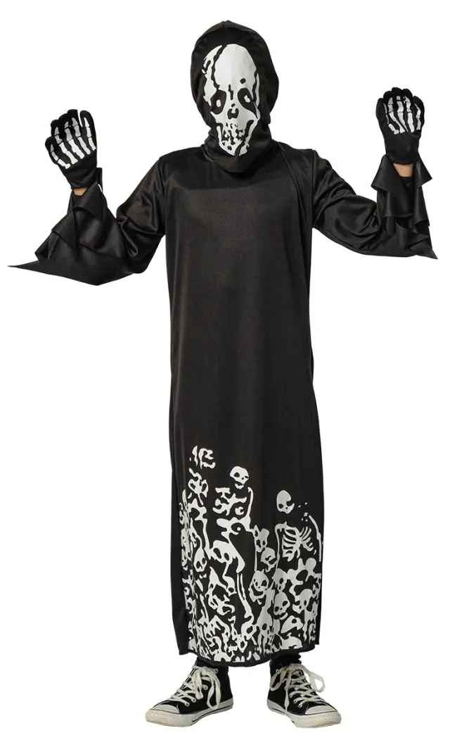 Rubies Skull Sinistro Glow In Dark costume bambino M fosforescente