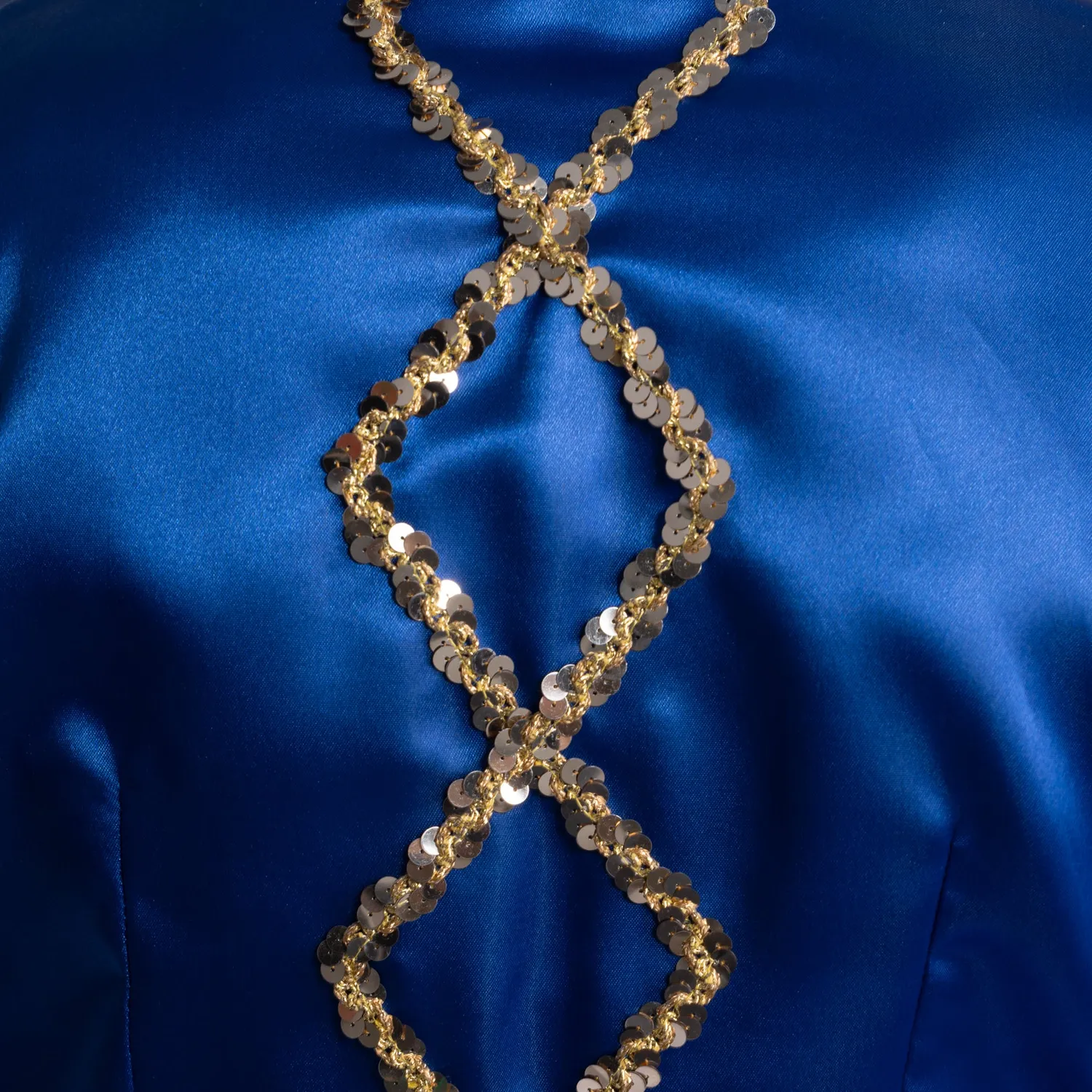 Altenburg abito guardia blu bianco paillettes oro
