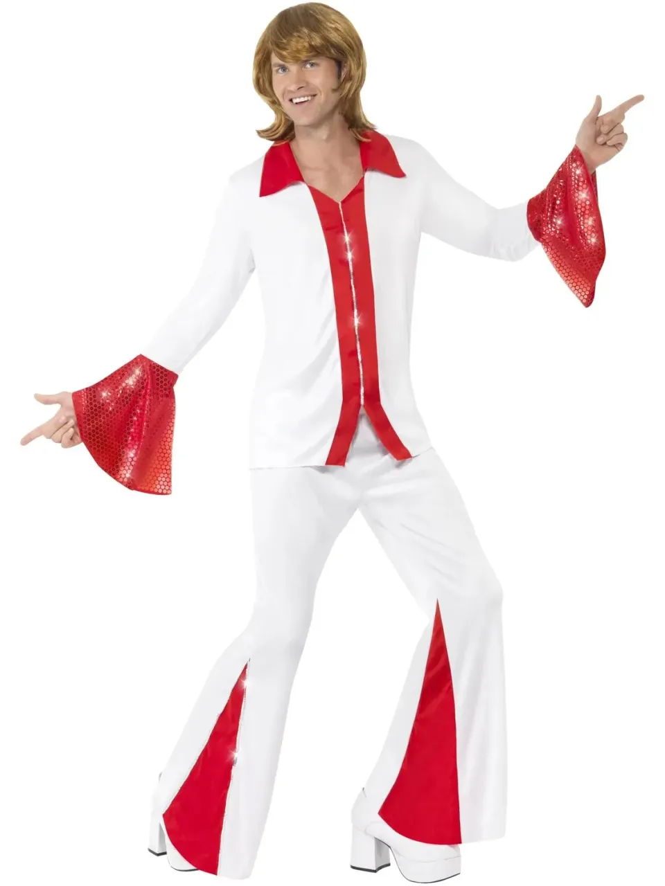 Rubies Discoteca Costume adulto anni 70 taglia M