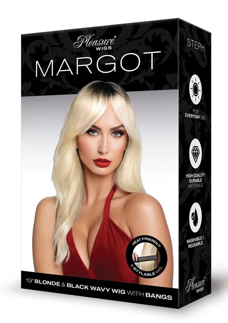 Pleasure Wigs Margot parrucca bionda ondulata con frangia