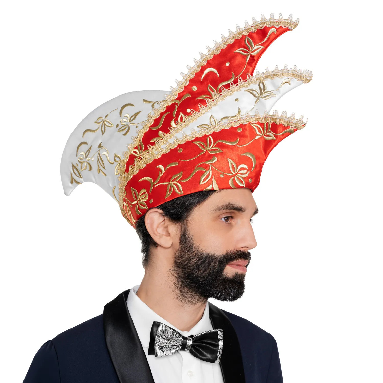 Altenburg Berretto Comitato cappello rosso bianco ricamato