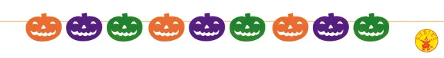 Rubies Ghirlanda Zucca Feltro Decorazione Halloween 2 m