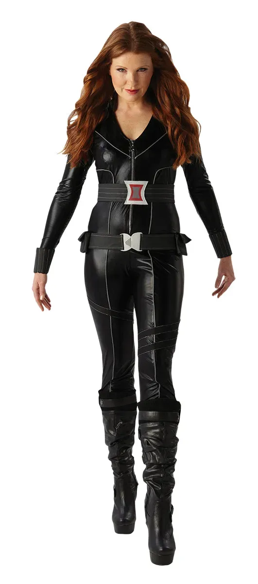 Rubies Black Widow Deluxe costume adulto M nero