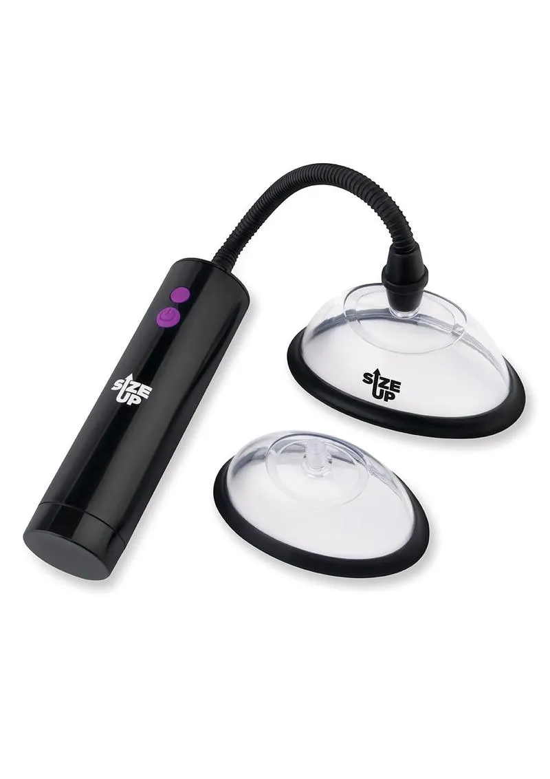Size Up pompa vaginale ricaricabile con 2 campane 10 e 13 cm