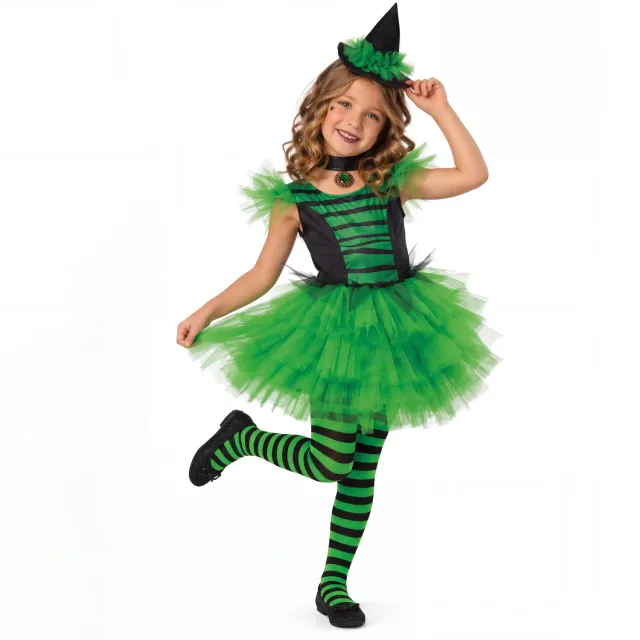 Rubies Strega Glamour Verde Costume Bambina S